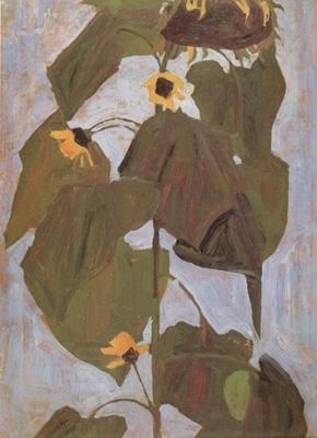 Egon Schiele Sunflower I(mk12) oil painting picture